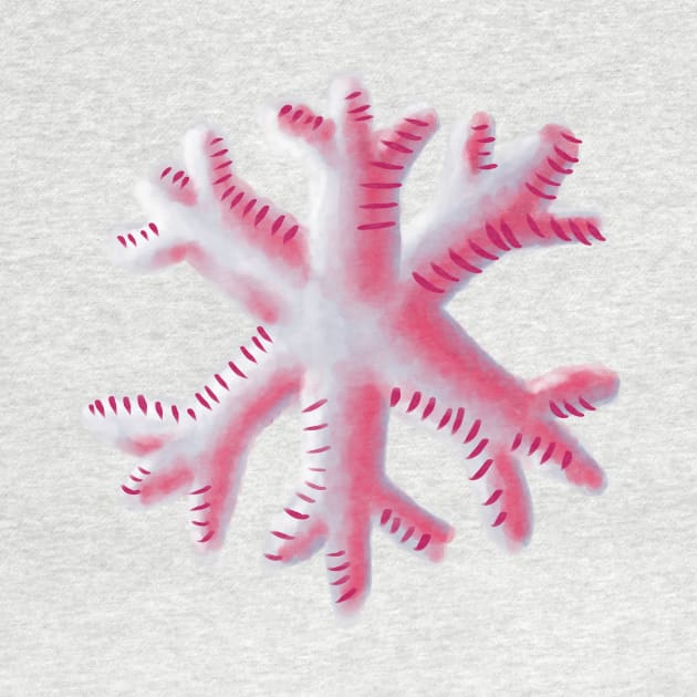 Fluffy Pink Snowflake by Boriana Giormova